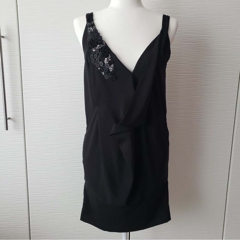 Black Dress with Sequin Detail